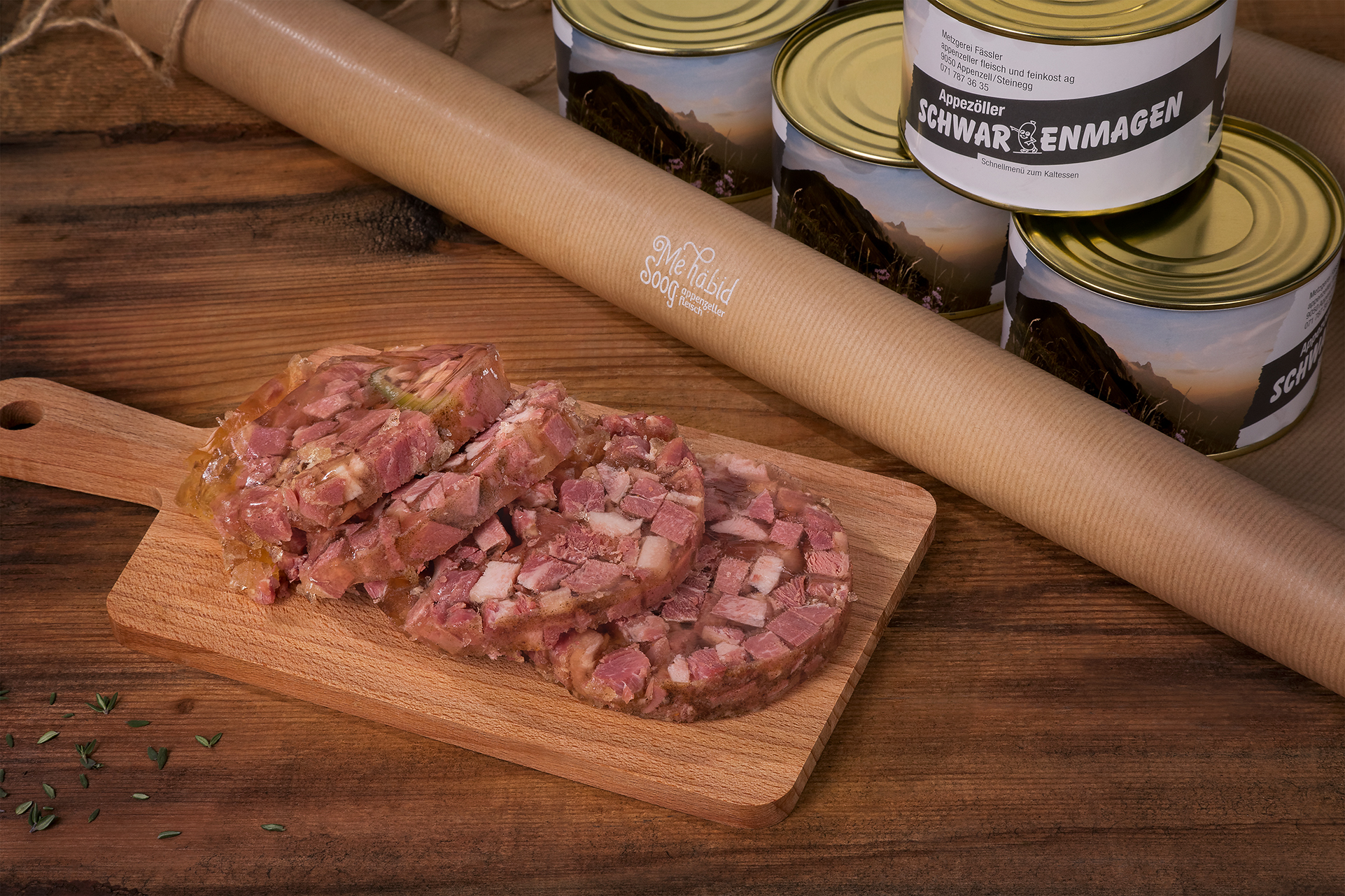 Appenzeller Schwartenmagen Halbkonserve